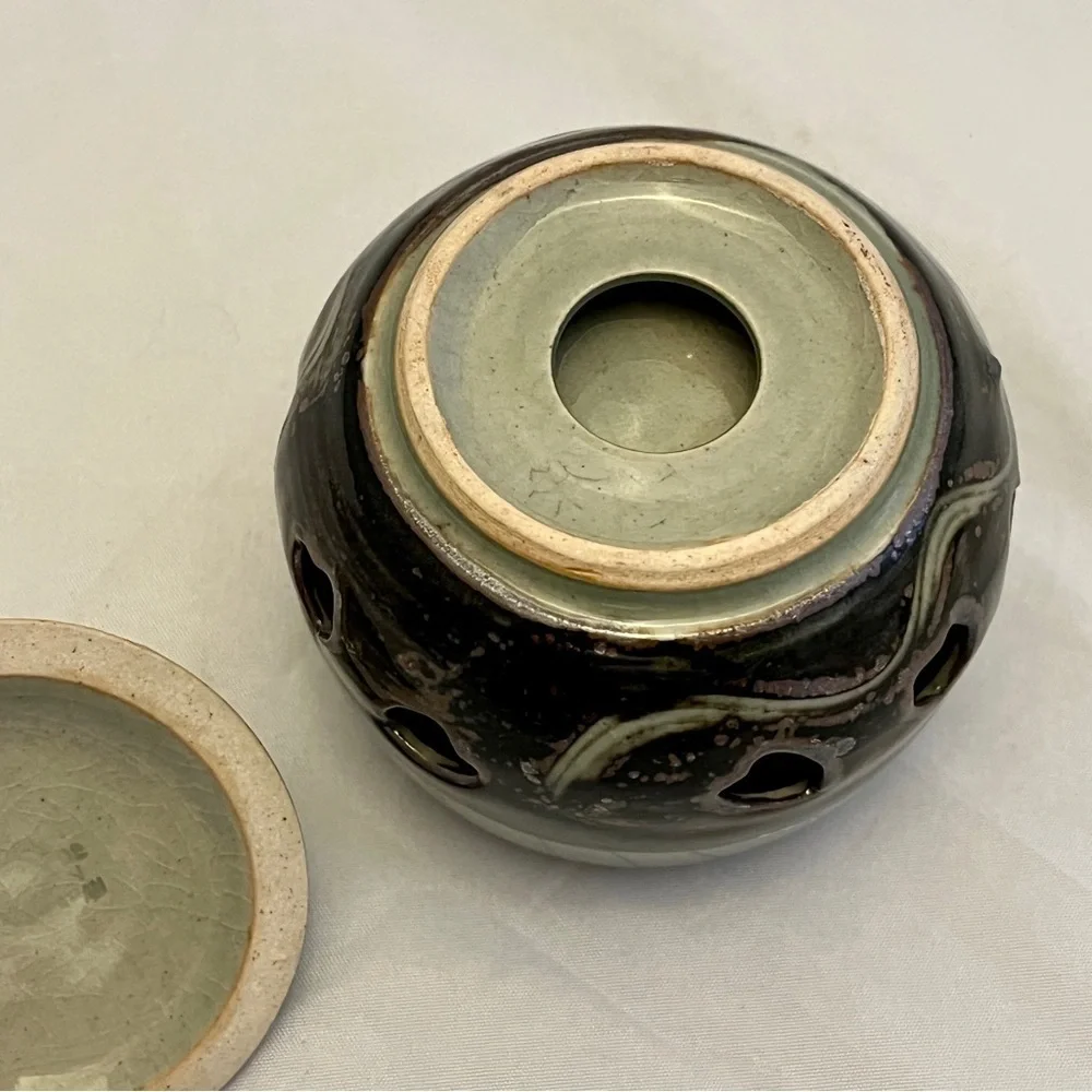 Otagiri Green and Gold Coffee & Tea Accessory